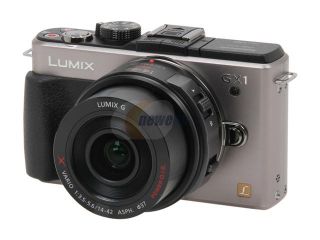 Panasonic DMC GX1XS Silver 16.0 MP 3.0" 460K Touch LCD Digital Interchangeable Lens System Camera w/ 14 22mm Lens