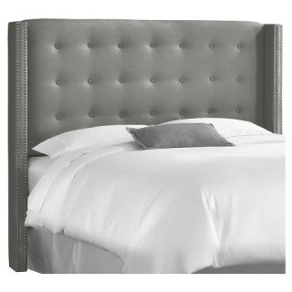 Nail Button Tufted Wingback Headboard