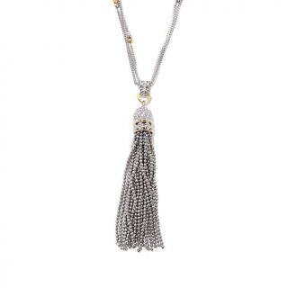 Emma Skye Jewelry Designs Tassel Beaded Stainless Steel 34" Necklace   7965283