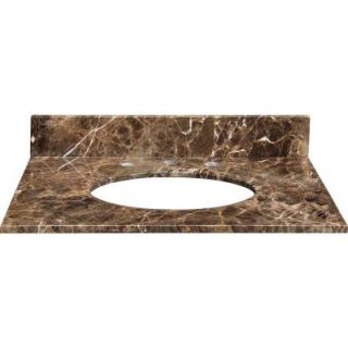 RYVYR 25 in. Marble Vanity Top in Dark Emperador without Basin MAUT250DE