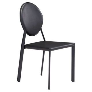 Zuo Ville Marie Dining Chair   Black (Set of 2)