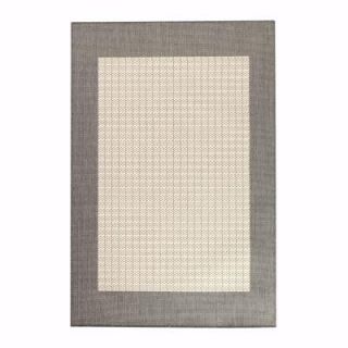 Home Decorators Collection Checkered Field Gray and White 5 ft. 3 in. x 7 ft. 6 in. Area Rug 2881520270
