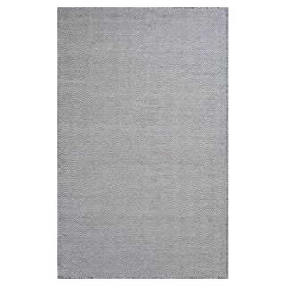 Kas Rugs Casual Dhurrie Ivory/Black 6 ft. 6 in. x 9 ft. 6 in. Area Rug PLY346766X96