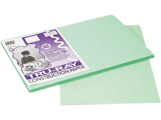Pacon 103047 Tru Ray Construction Paper, 76 lbs., 12 x 18, Light Green, 50 Sheets/Pack