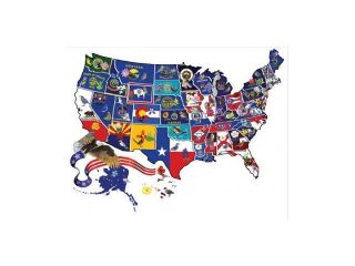 America The Beautiful Shape Puzzle Approximately 600 Pieces