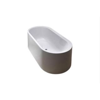 Aquatica Innovation 6.23 ft. Acrylic Double Ended Flatbottom Non Whirlpool Bathtub in White Istanbul Innovation Wht