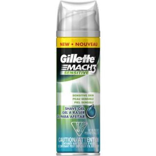 Gillette MACH3 Sensitive Skin Shave Gel, 7 oz
