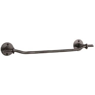 Stone County Ironworks Sherwood Natural Black Single Towel Bar (Common 16 in; Actual 18.5 in)