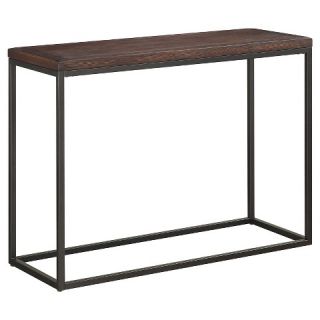 Console Table Mixed Material Dark Wood  Christopher Knight Home