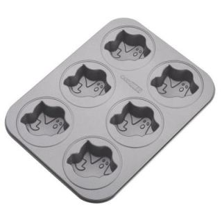 Cake Boss Novelty Bakeware Nonstick 6 Cup Ghost Cakelette Pan in Gray 50536