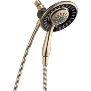 Delta Two in One 4 Spray Hand Shower and Shower Head Combo Kit in Champagne Bronze 58065 CZ