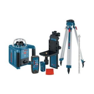 Bosch 1000 ft. Self Leveling Rotary Laser with Layout Beam Complete Kit GRL300HVCK