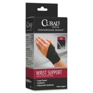 Curad ORT19700D Curad Performance Series Wrist Support, Adjustable, Black
