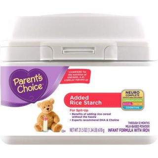 Parent's Choice Added Rice Powder Infant Formula with Iron, 21.5 oz