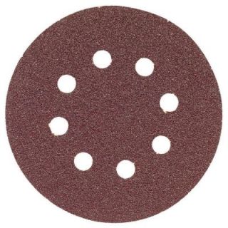Bosch 5 in. 8 Hole Red 60 Grit Hook and Loop Sanding Disc (5 Pack) SR5R060