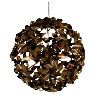 Pinwheel 3 Light Pendant   Chocolate Bronze