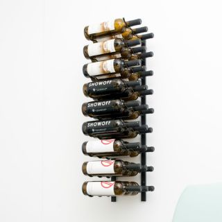 VintageView 27 Bottle Wall Mounted Wine Rack