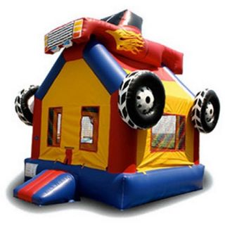 EZ Inflatables Monster Truck Bounce House   Commercial Inflatables