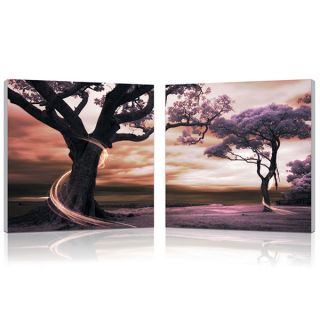 Baxton Studio Lilac Enchantment Mounted Photography Print Diptych
