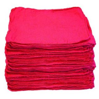 Red Cotton Shop Towels (Count of 288) S 99593