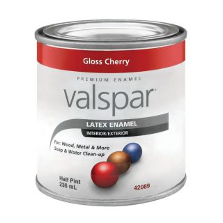 Valspar Cherry Gloss Latex Interior/Exterior Paint (Actual Net Contents 8 fl oz)
