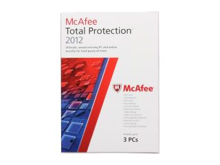 McAfee Total Protection 2012   3 PCs  Software