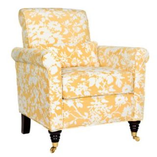 angeloHOME Chair   Yellow & White Floral