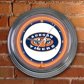 15" Neon Team Clock   Auburn   College   4507585