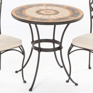 Alfresco Home Compass Mosaic Bistro Table   Patio Dining Tables