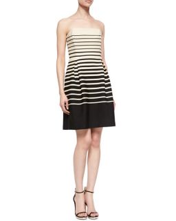 Trina Turk Kenzie Strapless Striped Dress