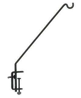 Achla Designs Straight Arm Rail Mount Hanging Basket Pole   Planter Accessories