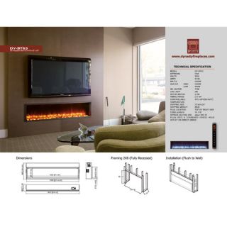 Dynasty 63 Built in LED Electric Fireplace