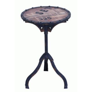 Rustic Industrial Style Accent Table