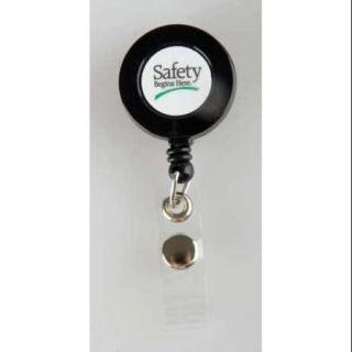 QUALITY RESOURCE GROUP 21GBHSH Badge Holder,Safety Begins Here,PK 10
