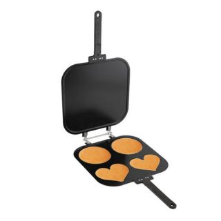 As Seen On TV 2 Circle & 2 Heart Pancake Pan   Shopping