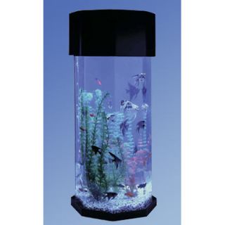 Aqua 10 Gallon Scape Octagon Aquarium Kit by Midwest Tropical Fountain