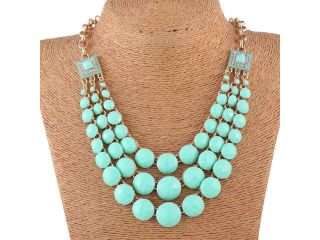 1pcs Charm Fresh  Fashion Bohemian Style Jewelry Women Choker Cluster Necklaces Beads 4 Colors