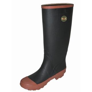 Pro Line Mens Black/Red Rubber Knee Boots   16081295  