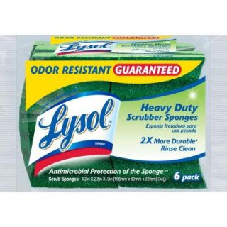 Lysol Odor Resistant Heavy Duty Scrubber Sponges (6 Pack) 57507 6PDQ