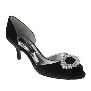 Nina "Crystah" Jeweled Satin D'Orsay Pump   7575870