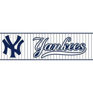 Major League Baseball Boys Will Be Boys II 6 in. NY Yankees Pinstripe Border ZB3308BD