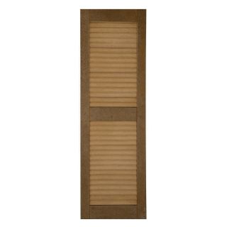 Perfect Shutters 15W in. Closed Louvered Composite Shutters   Shutters