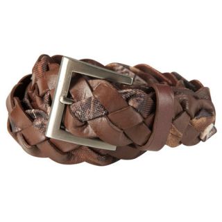 Womens Leather Braid Belt with Realtree AP Camo Accents 693243