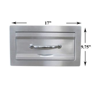 Sunstone Grills 17 In. Premium Single Access Drawer   Outdoor Kitchens