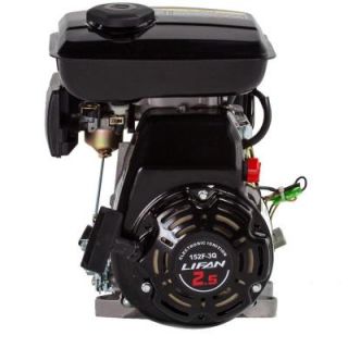 LIFAN 3 HP 97.7cc 4 Stroke OHV Industrial Grade Gas Engine 5/8 in. Keyway Shaft Recoil Start, Universal Mounting Bolt Pattern LF152F 3Q