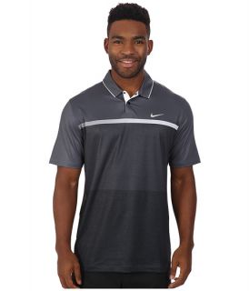 Nike Golf Tiger Woods Mobility Print Polo Shirt Dark Grey White Anthracite Reflective
