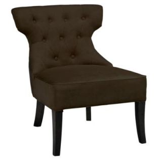 Home Decorators Collection Allison Tufted Chair in Brown Solid Velvet 0281200800