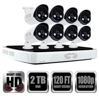 Night Owl 8 Channel Full 1080p Network Video Recorder with 2TB HDD and 8 Night Vision 1080p HD IP Cameras NVR10 882