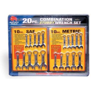 Buffalo Tools Stubby Combination Wrench Set (20 Piece) CW20SET