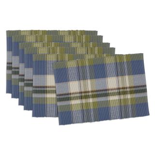 Design Imports Lake House Plaid Placemat   Set of 6   Placemats